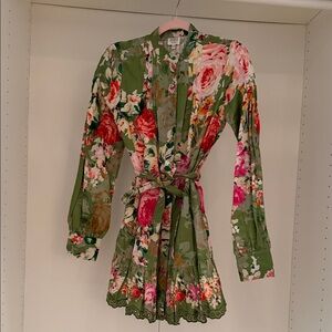 Hemant & Nandita new green floral dress